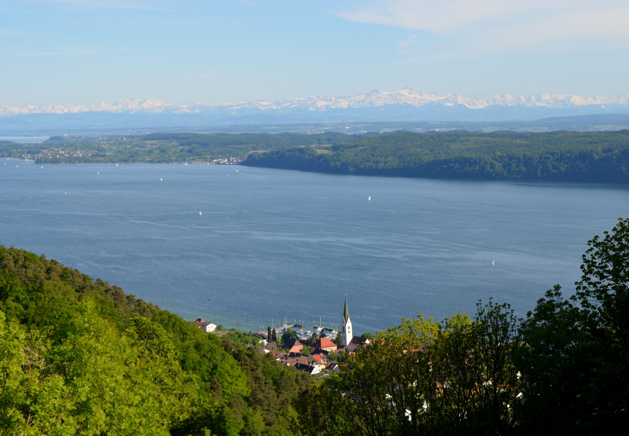 Auf den Aussichtsbalkon Haldenhof